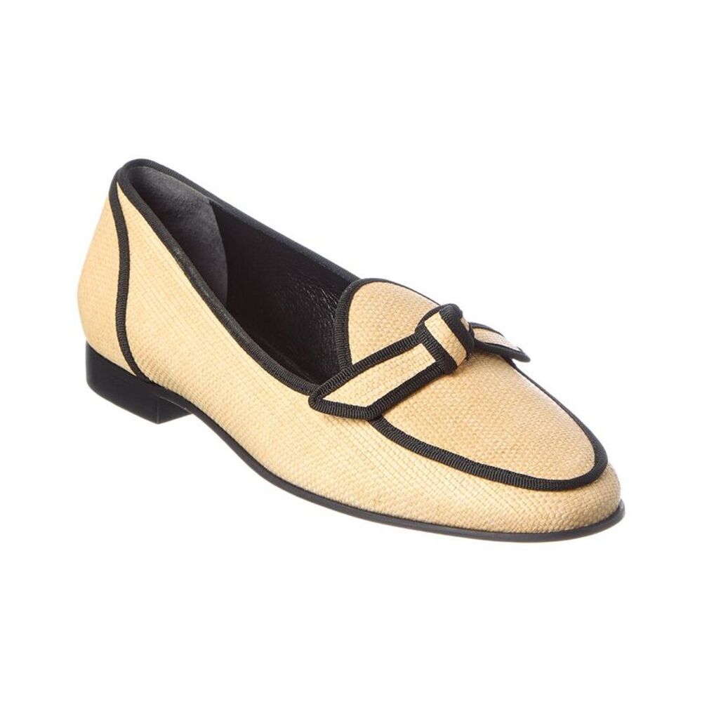 Alexandre Birman Grosgrain Raffia Loafer